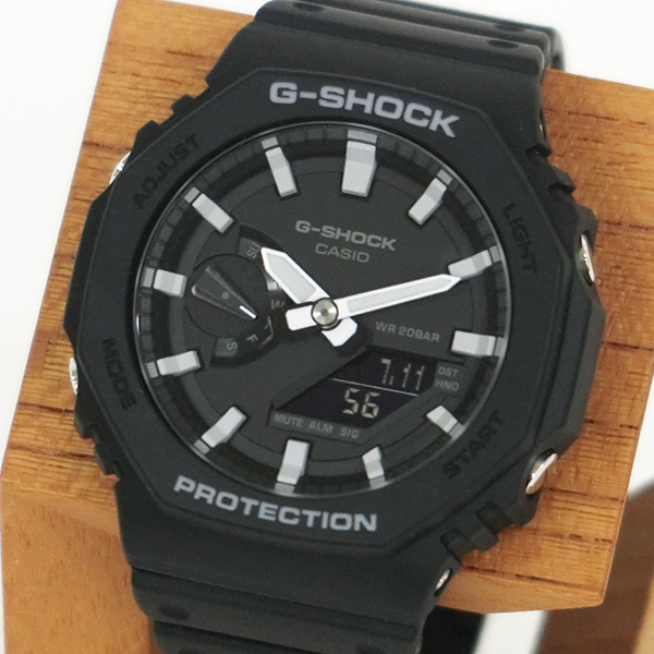 [カシオ公式] G-SHOCK 八角形フォルム カーボンコアガード 腕時計 GA-2100-1AJF（ご注文はお一人1点限り）【カシオ公式通販】